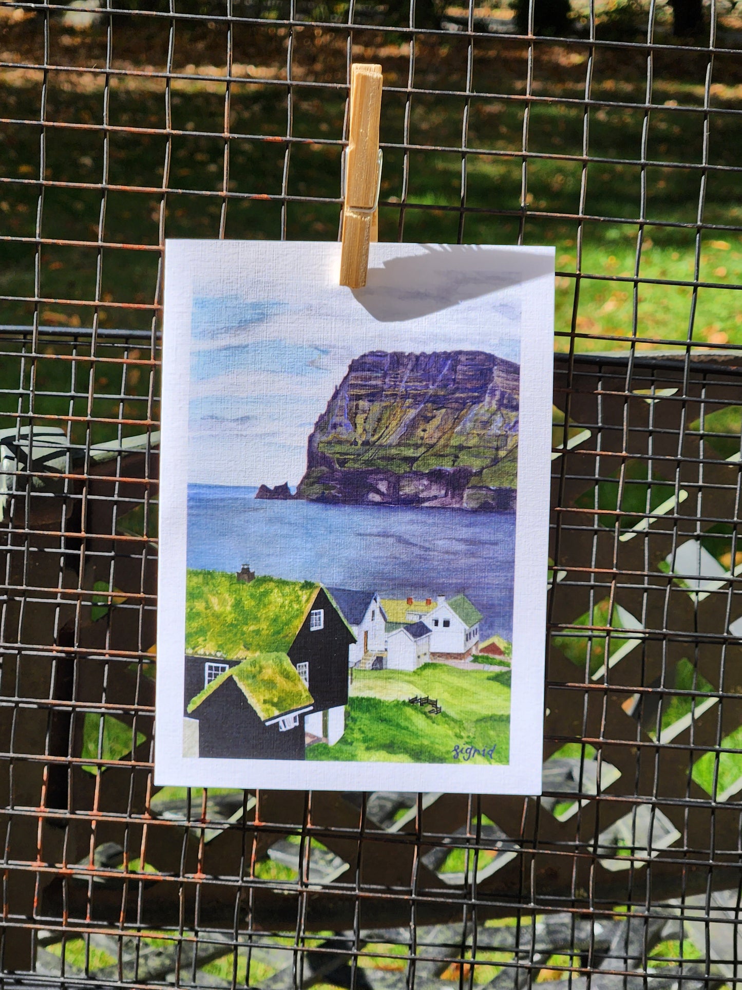 faroe islands 5 x 7" folding card