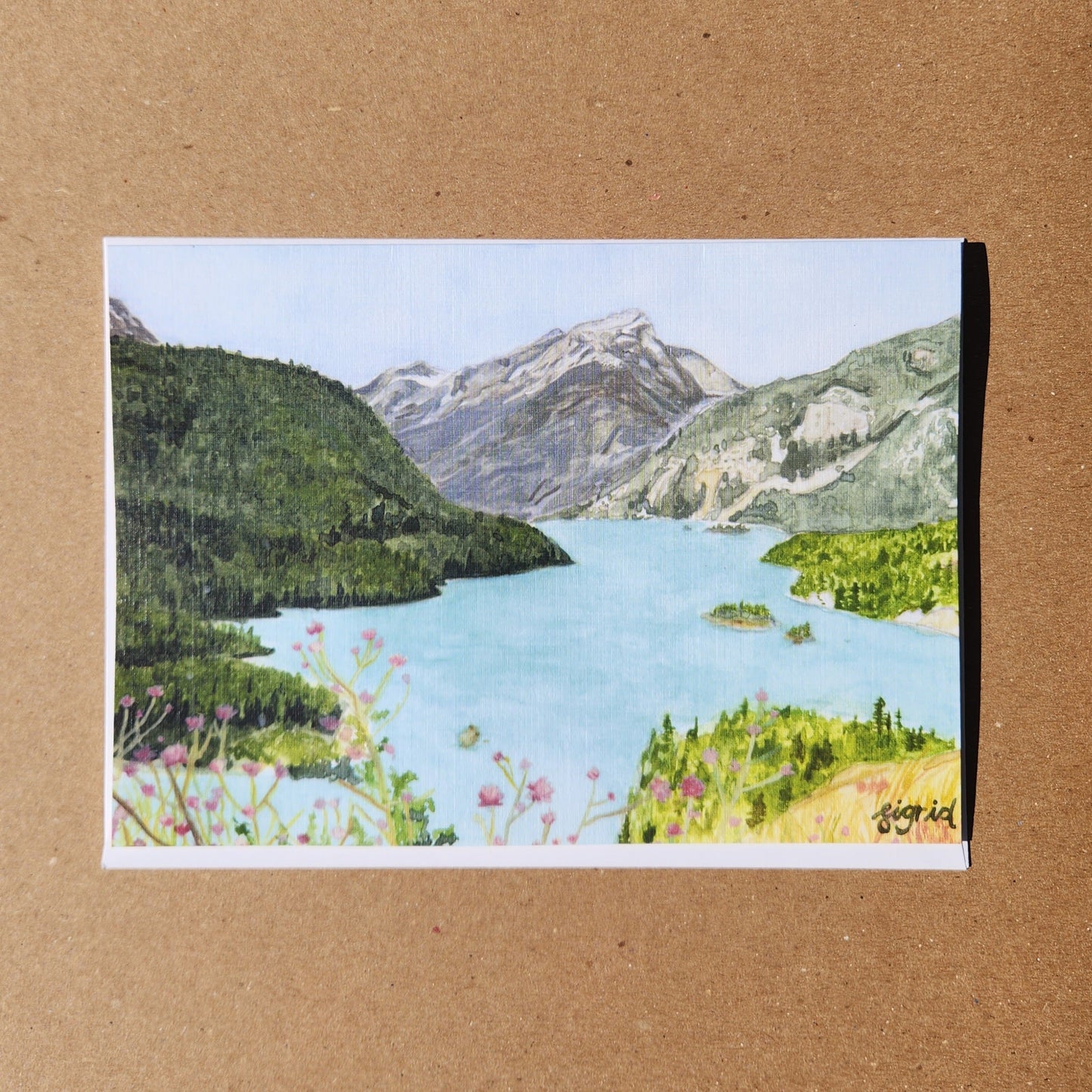 5 x 7" diablo lake card