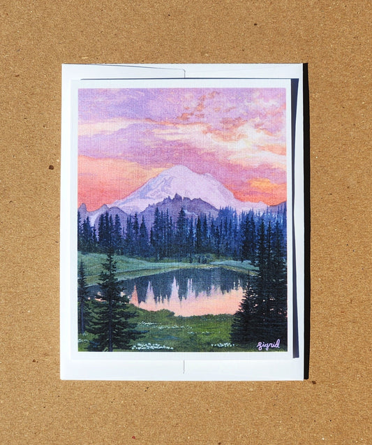 4 x 5" mt. rainier card