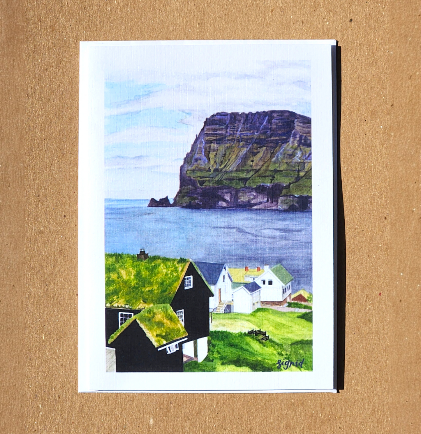 faroe islands 5 x 7" folding card