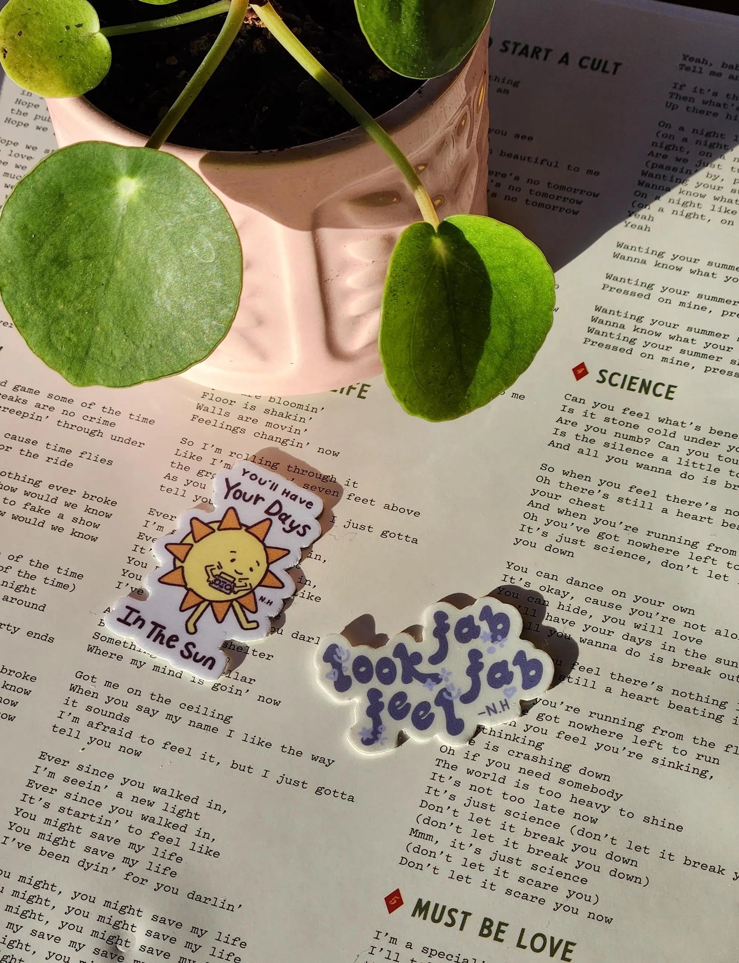 look fab feel fab sticker