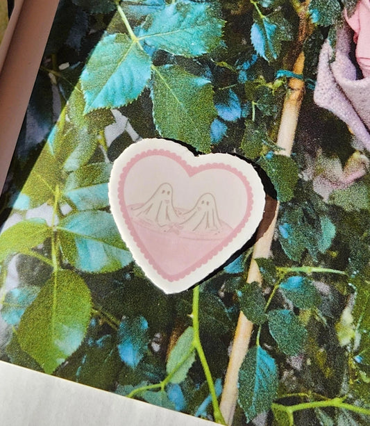 two ghosts sticker