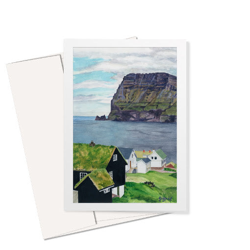 faroe islands 5 x 7" folding card
